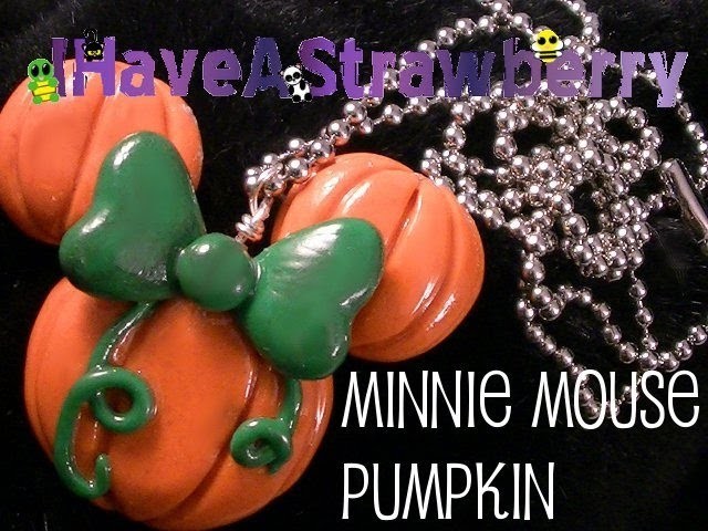 Minnie Mouse Pumpkin Necklace