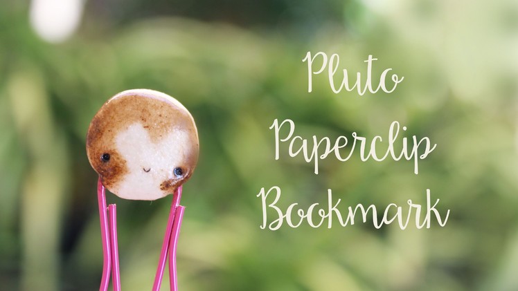 Polymer Clay: Pluto Paperclip Bookmark