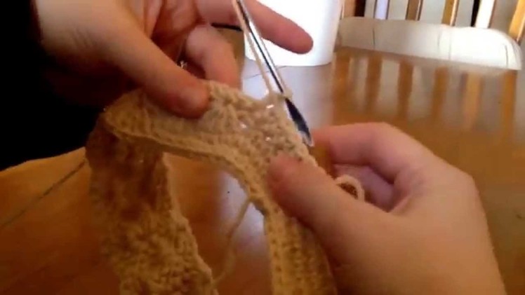 Round 4 double shell headband crochet pattern diy by Hooks and Heels