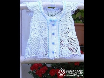 VERY EASY crochet cardigan. sweater. jumper tutorial - baby and child sizes 25
