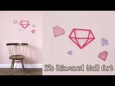 3D Diamond Wall Art Decoration - Upcycle DIY | Sunny DIY