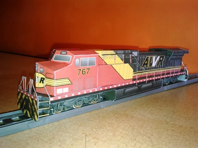 AWVR #767 Locomotive Paper Model