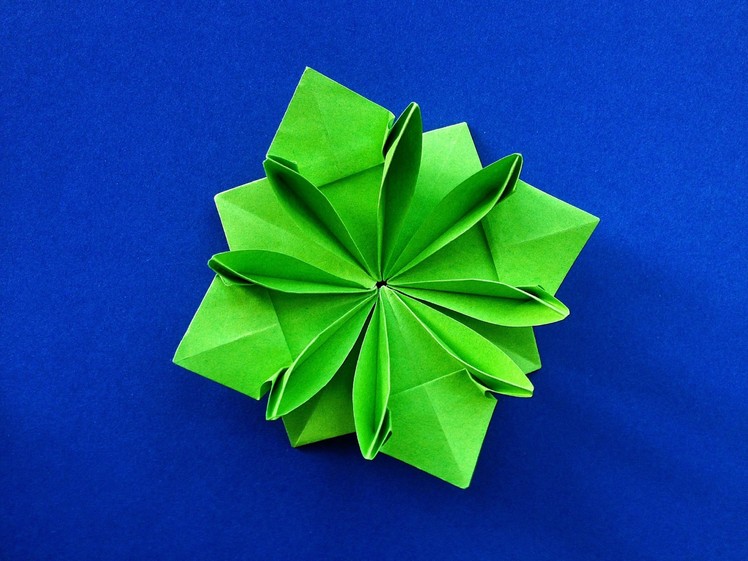Beautiful Origami - Paper  "Flower Gift Pin.Label" - Happy Friendship day!