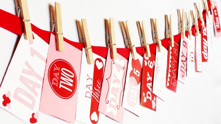 Darling DIY Valentine Countdown How-To {From The Dating Divas}