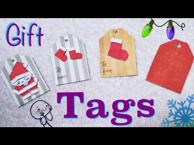 DIY: Gift Tags out of Cardboard Quick. Easy. Cute. | Xmas Decoration