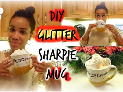 DIY Glitter Sharpie Mug ~ 12 Days of DIY's