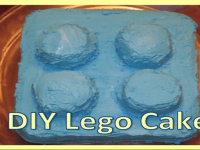 DIY Lego Brick Cake