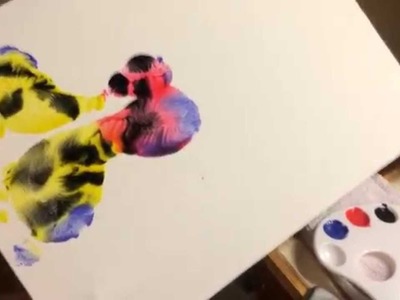 DIY Mothers Day Feet Butterfly Painting Project