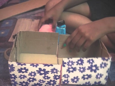 DIY- Nail polish Storage Box :D