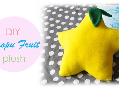 【DIY】『Paopu Fruit』Plush Deco Pillow【Kingdom Hearts】| snowbubblemonster