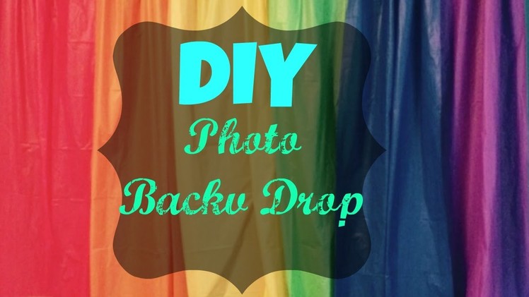DIY Photo Back Drop {$6}