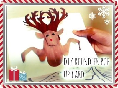 DIY REINDEER POP UP CARD
