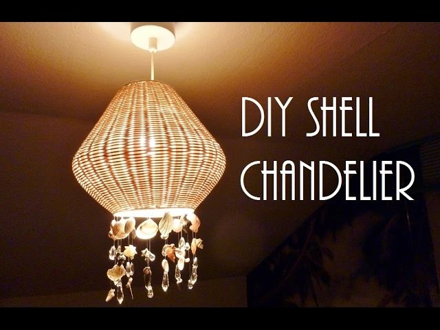 DIY Shell Chandelier