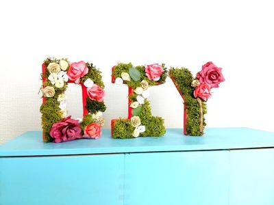 Easy DIY Floral Garden Letters