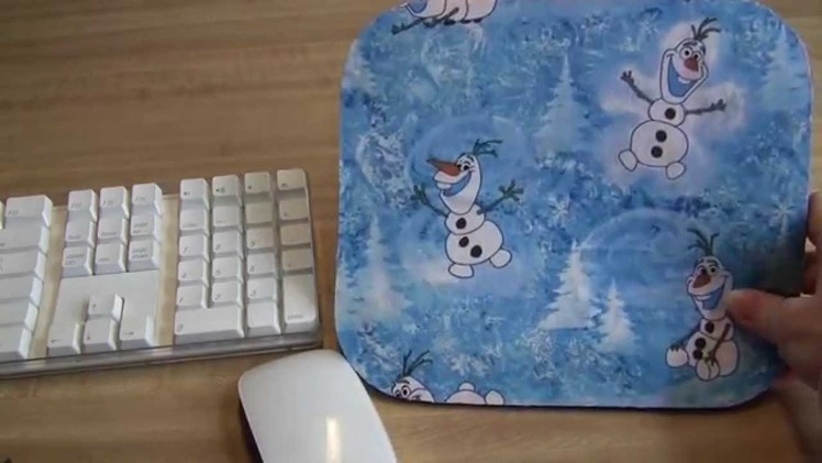 EASY Fabric Covered Mouse Pad DIY Cute Disney Frozen Accessories Computer