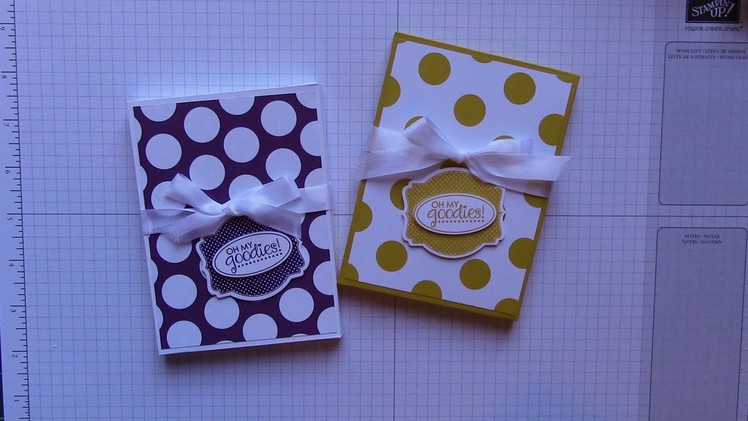 Envelope Box made with Stampin' Up envelope punch board and designer paper