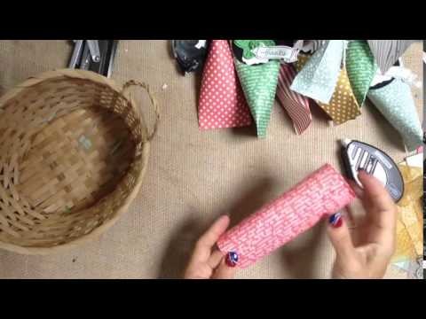 How make Different Size Paper Sour Cream Favors