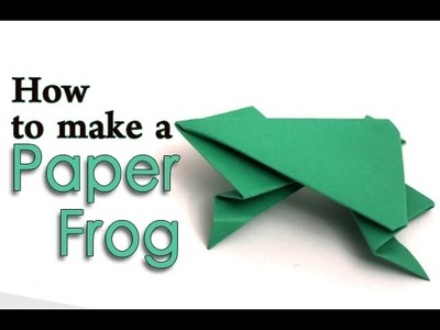How To Make a Paper Jumping Frog | DIY Easy Origami For Kids