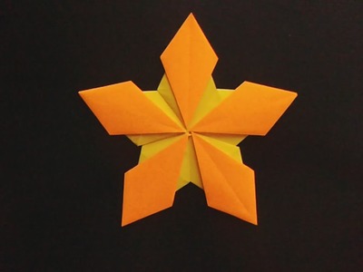 How to make a paper pentagonal  star + accessory part 1 origami