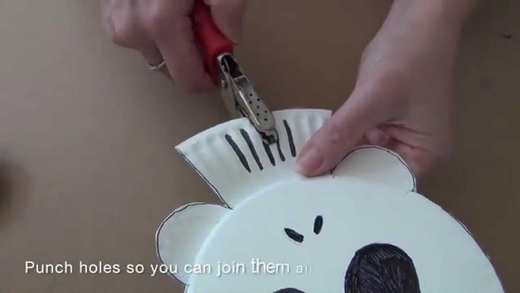 How to make a paper plate skeleton