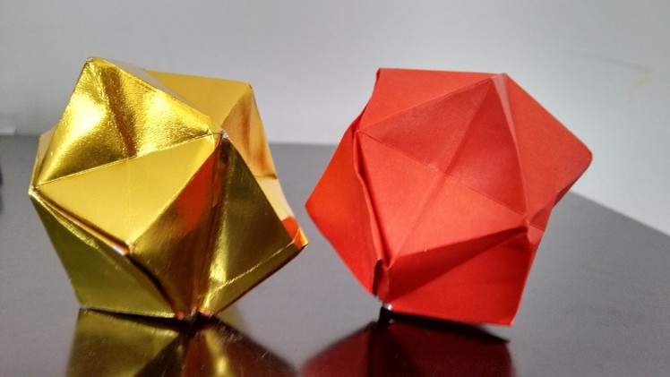 How to make a spiky balloon. paper octahedron