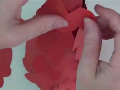 How to make paper heart trees