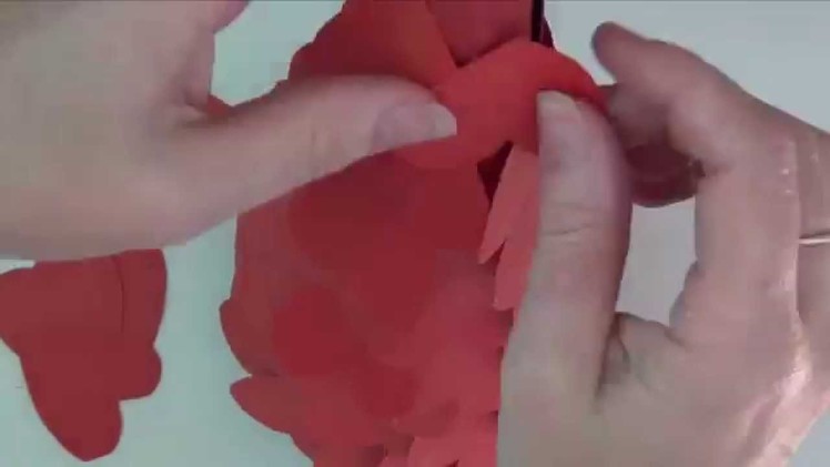 How to make paper heart trees