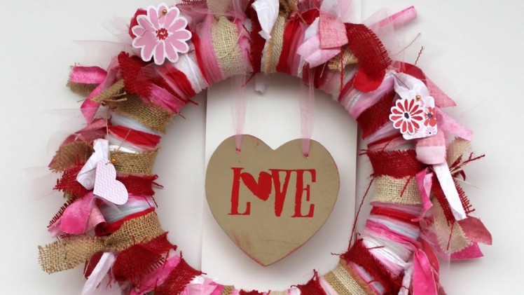 Make a Fabric Tied Valentine's Wreath - DIY Home - Guidecentral