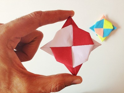 Modular Action Origami - Paper "Super Spinning Ninja Star Blade (12)" - Spin it 3 ways!