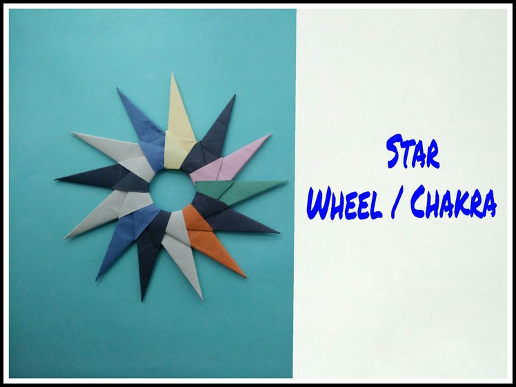 Modular Origami - Paper "13 pointed Ninja Star Blade. Chakra"
