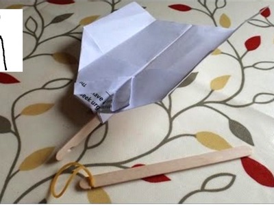 Paper Plane and Popsicle Stick Launcher