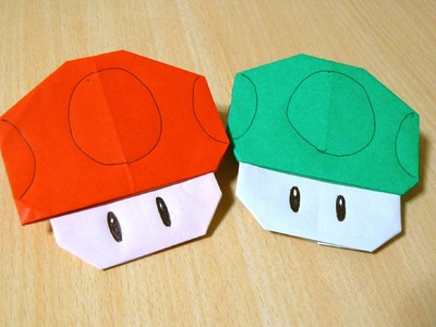The art of folding paper. Mushroom (Mario Bros)