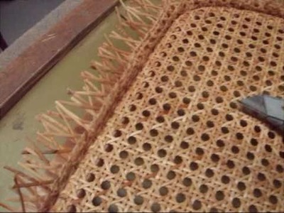 Chair Caning - How To - Pre-woven Pt. 2