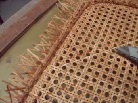 Chair Caning - How To - Pre-woven Pt. 2