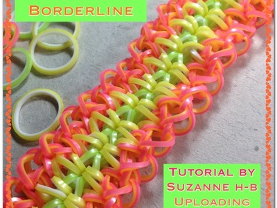 Close to the Borderline bracelet tutorial (hook only) rainbow loom bands
