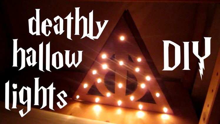 DIY deathly hallow lights - Harry Potter tutorial