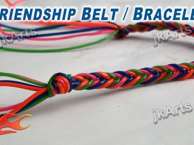 DIY Friendship Belt. Bracelet making JK Arts 268