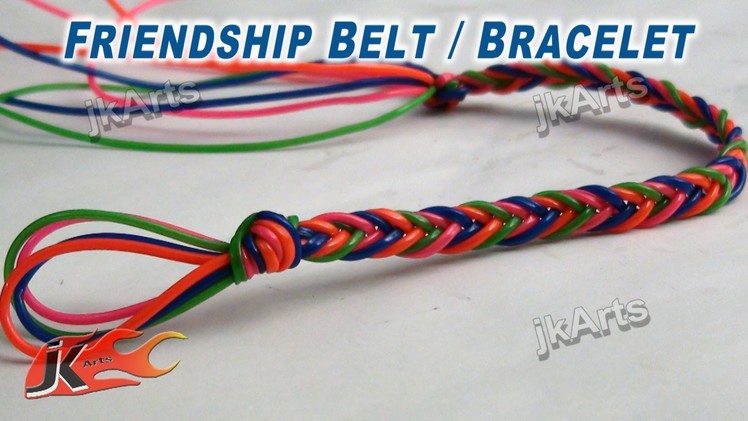 DIY Friendship Belt. Bracelet making JK Arts 268
