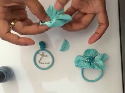DIY: How to make a Frozen movie inspired fabric flower for Elsa