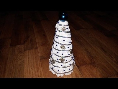 DIY - How to make beautiful Cotton Pad Christmas Tree