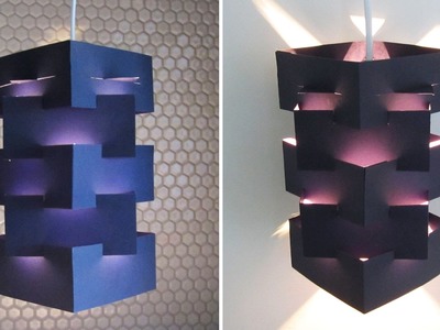 DIY lamp for pendant light - learn how to make a lampshade for hanging lights - EzyCraft