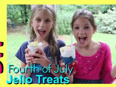 Fourth of July DIY Jello Treats | Easy Summer 4th of July Jello and Fruit | Snack Dessert Recipe