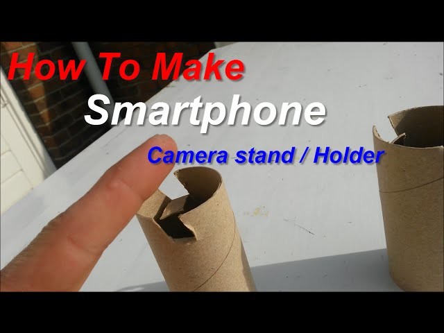 FREE Smartphone Holder DIY How To Make a Mobile Phone Stand for Your Camera