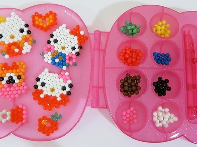 Hello Kitty AquaBeads Barrette Playset Part 2 | DIY Make Your Own Hello Kitty Bead Accessories!