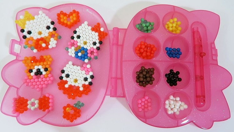 Hello Kitty AquaBeads Barrette Playset Part 2 | DIY Make Your Own Hello Kitty Bead Accessories!