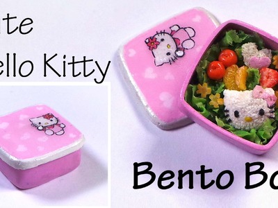 Hello Kitty Inspired Bento. Lunch Box - Polymer Clay Tutorial