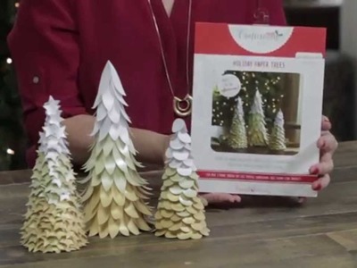 Holiday Crafternoon - Shimmer Paper Trees by Lia Griffith