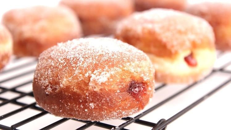 Homemade Jelly Donut Recipe - Laura Vitale - Laura in the Kitchen Episode 787