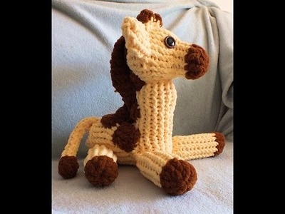 How to Loom Knit a Giraffe