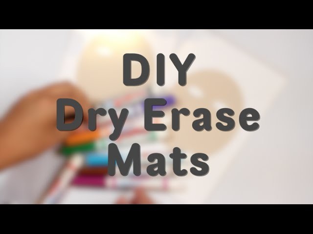 How to Make a Dry Erase Face DIY